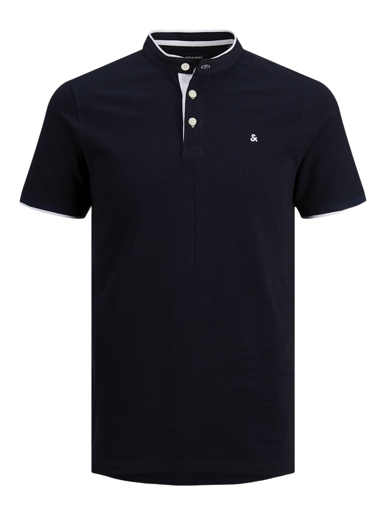 JACK & JONES JJEPAULOS MAO POLO SS NOOS Bright Cobalt Freizeitshirts /-hemden JACK & JONES Dark Navy M