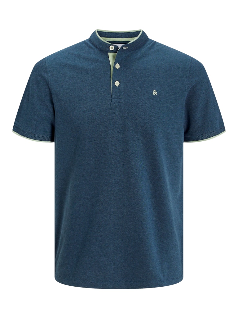 JACK & JONES JJEPAULOS MAO POLO SS NOOS Bright Cobalt Freizeitshirts /-hemden JACK & JONES Oceanview S