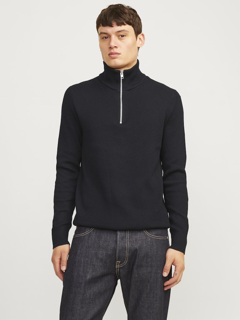JACK & JONES JJEPERFECT KNIT HALF ZIP SN Freizeitpullover JACK & JONES
