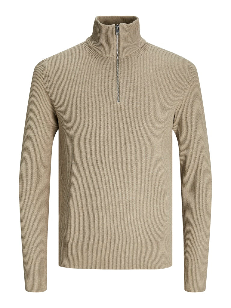JACK & JONES JJEPERFECT KNIT HALF ZIP SN Freizeitpullover JACK & JONES Crockery S