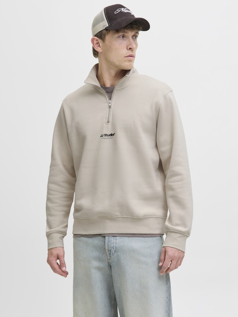 JACK & JONES JJESOHO SWEAT QUARTER ZIP HN NOOS Freizeitpullover JACK & JONES
