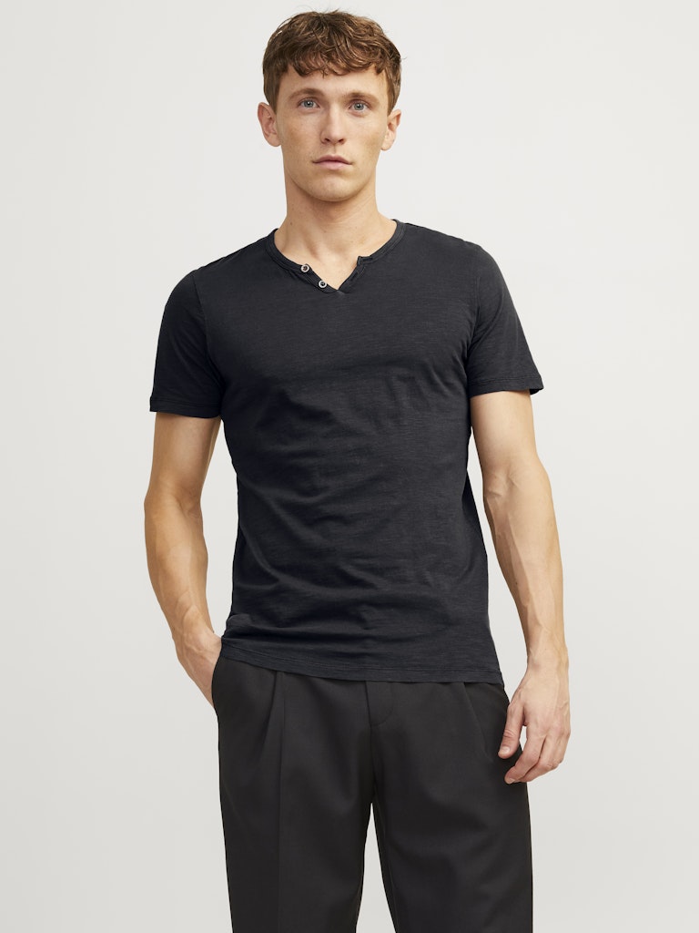 JACK & JONES JJESPLIT NECK TEE SS NOOS Freizeitshirts /-hemden JACK & JONES