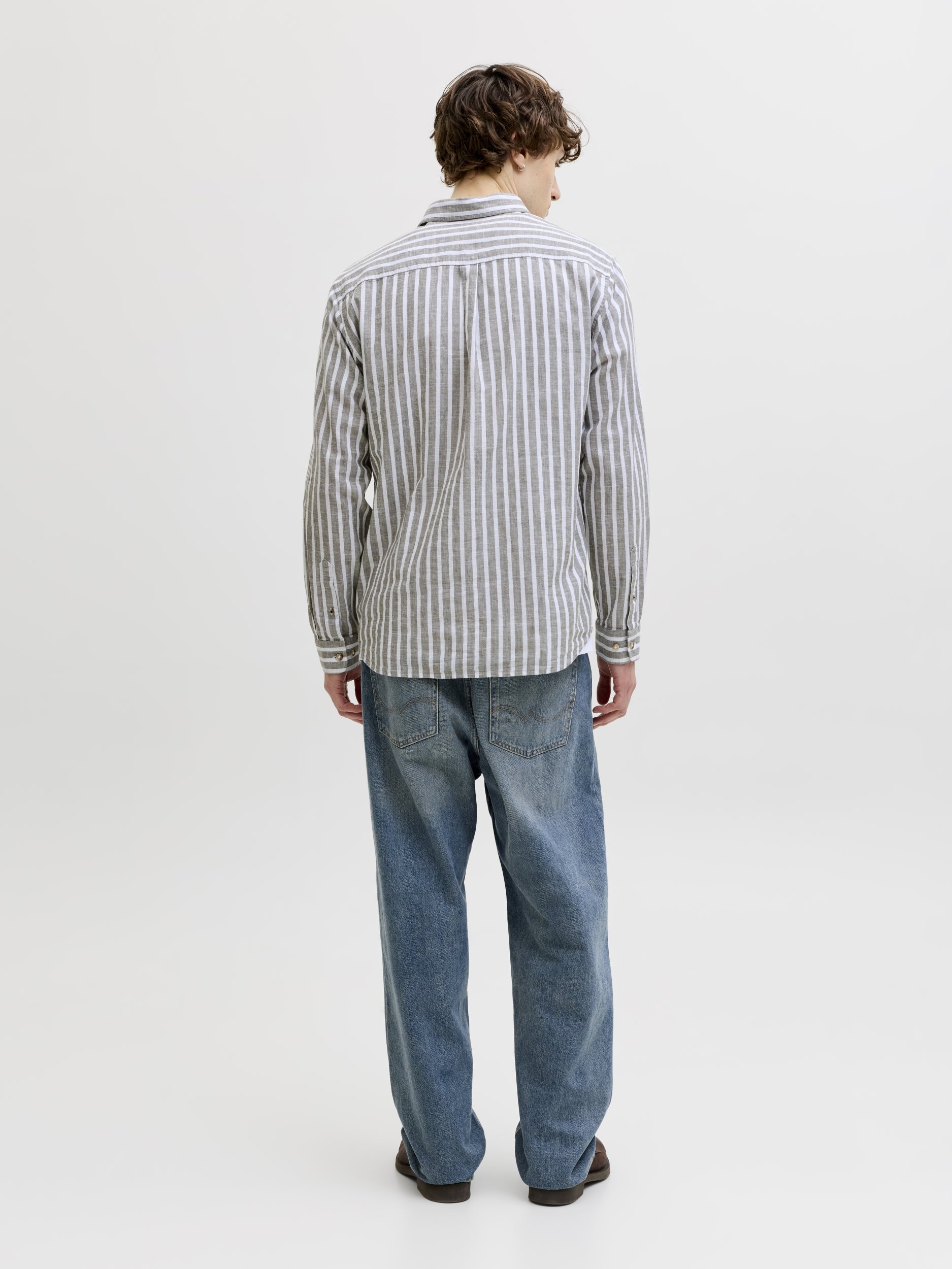 JACK & JONES JJESUMMER LINEN BLEND SHIRT L/S SN Freizeitshirts /-hemden JACK & JONES