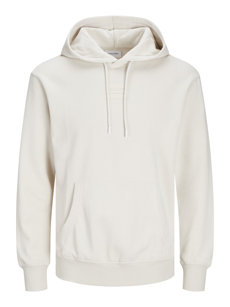 JACK & JONES JJHAKKAI SWEAT HOOD Black/Black - Black Freizeitpullover JACK & JONES Moonbeam/JACK&JONES S
