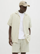 JACK & JONES JORCOBA STRIPE RESORT SHIRT SS SN Freizeitshirts /-hemden JACK & JONES Cedar S