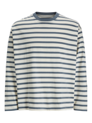 JACK & JONES JORISLINGTON TEE LS CREW NECK SN Cedar/ANTIQUE WHITE Freizeitshirts /-hemden JACK & JONES Stormy Weather/ANTIQUE WHITE S