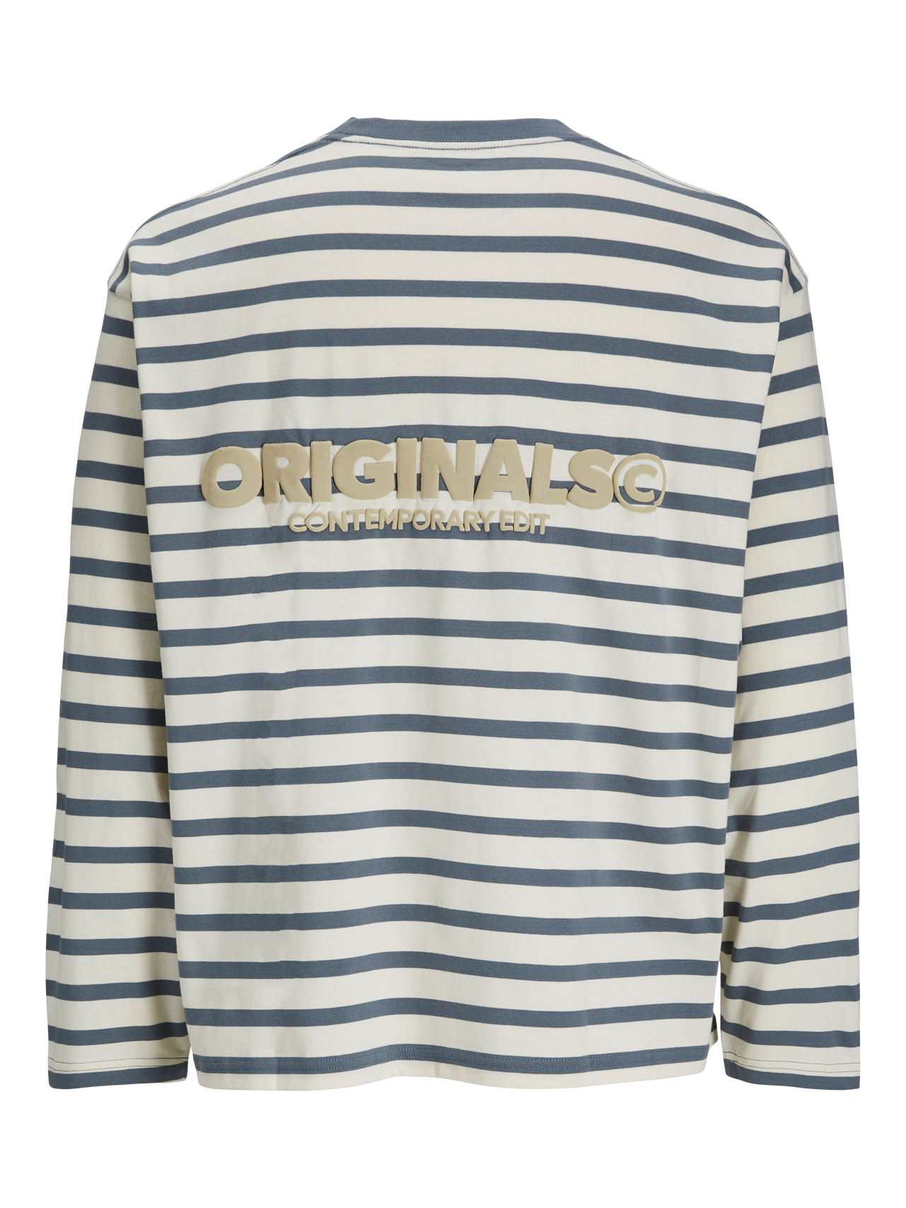 JACK & JONES JORISLINGTON TEE LS CREW NECK SN Cedar/ANTIQUE WHITE Freizeitshirts /-hemden JACK & JONES