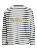 JACK & JONES JORISLINGTON TEE LS CREW NECK SN Cedar/ANTIQUE WHITE Freizeitshirts /-hemden JACK & JONES
