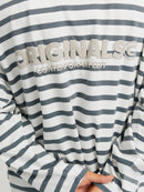 JACK & JONES JORISLINGTON TEE LS CREW NECK SN Cedar/ANTIQUE WHITE Freizeitshirts /-hemden JACK & JONES