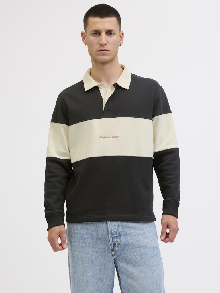 JACK & JONES JORNORREBRO BLOCKING SWEAT POLO Freizeitpullover JACK & JONES