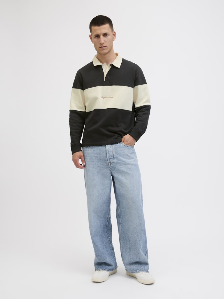 JACK & JONES JORNORREBRO BLOCKING SWEAT POLO Freizeitpullover JACK & JONES