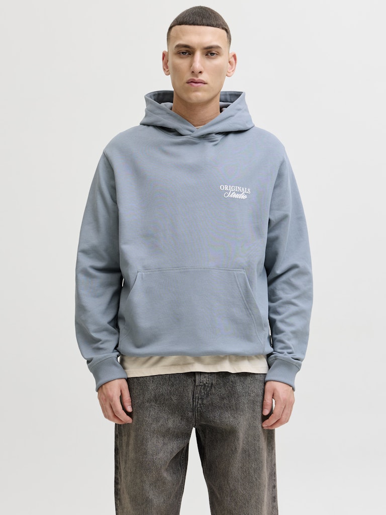 JACK & JONES JORNORREBRO TYPO BACK SWEAT HOOD SN Freizeitpullover JACK & JONES