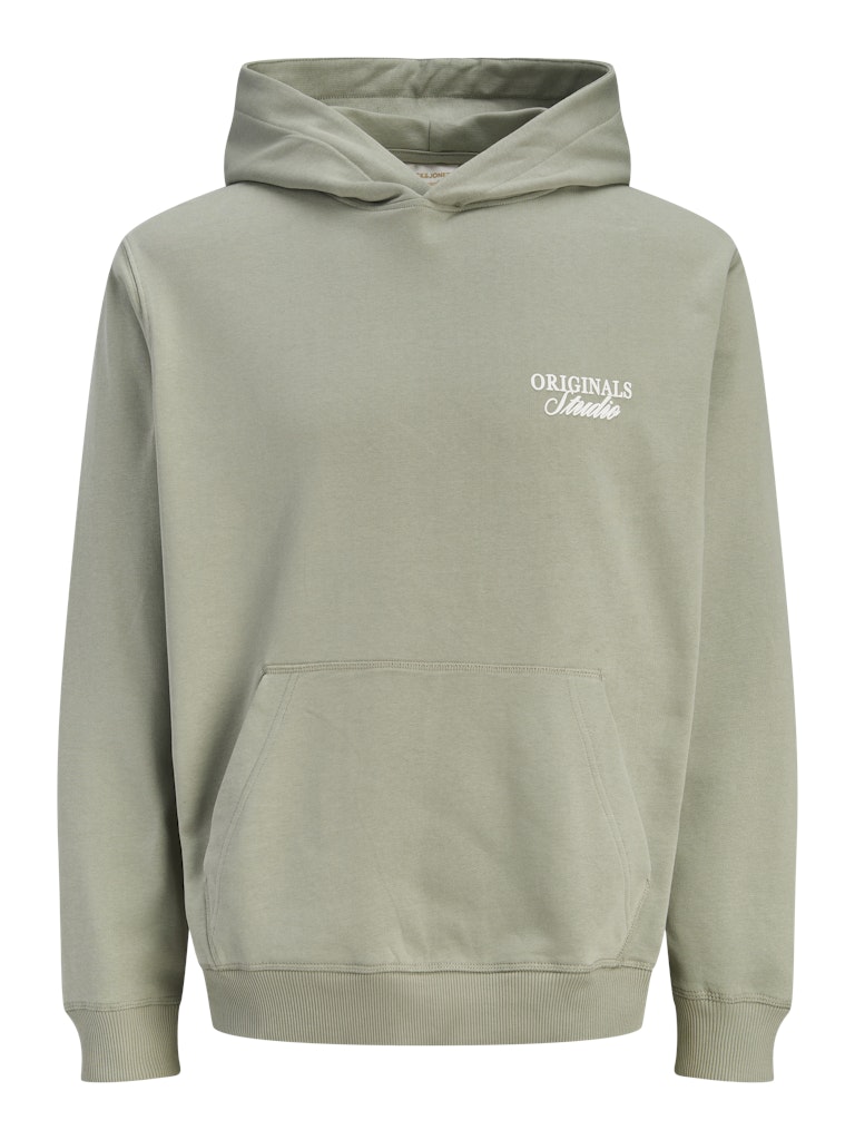 JACK & JONES JORNORREBRO TYPO BACK SWEAT HOOD SN Freizeitpullover JACK & JONES Seagrass/SS26 S