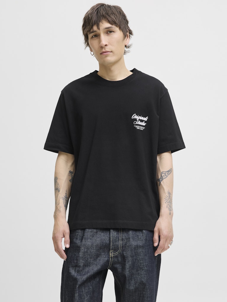 JACK & JONES JORNORREBRO TYPO TEE SS CREW NECK N Freizeitshirts /-hemden JACK & JONES