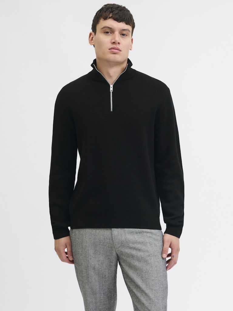 JACK & JONES JPRBLAMILANO STITCH KNIT HALF ZIP S Freizeitpullover JACK & JONES
