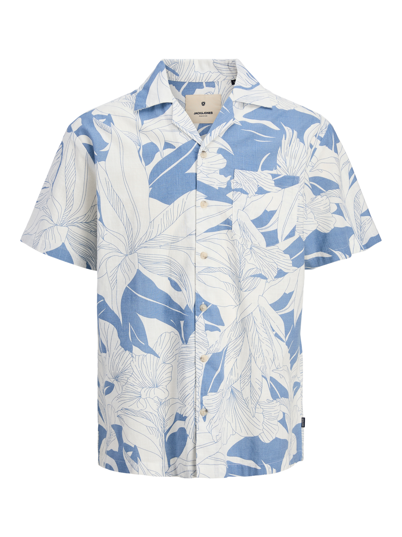 JACK & JONES JPRBLUBAHAMAS PRINT RESORT S/S SHIR Freizeitshirts /-hemden JACK & JONES Quiet Harbor S