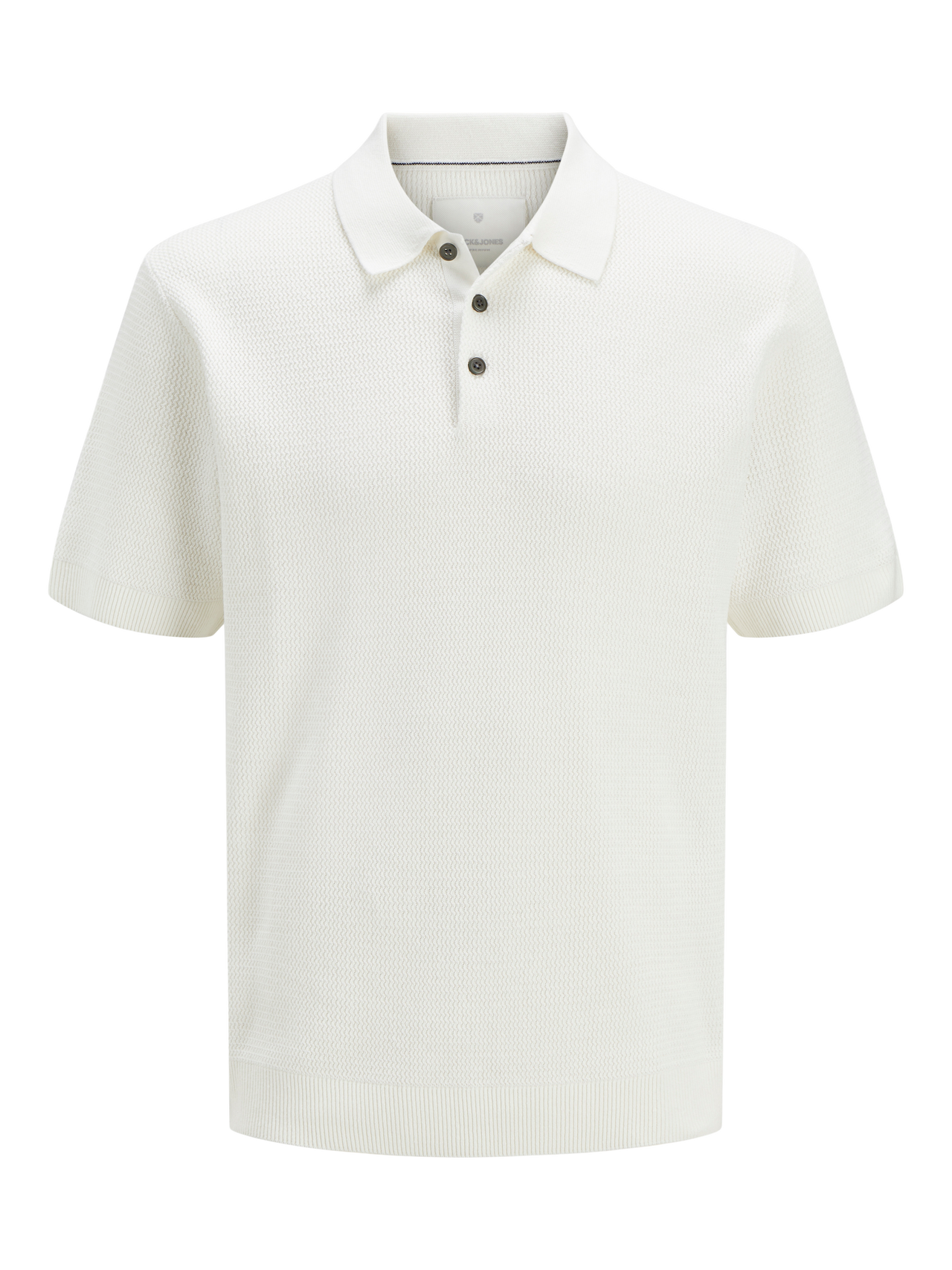 JACK & JONES JPRCCCOOPER KNIT POLO SS SN Freizeitshirts /-hemden JACK & JONES Cloud Dancer S