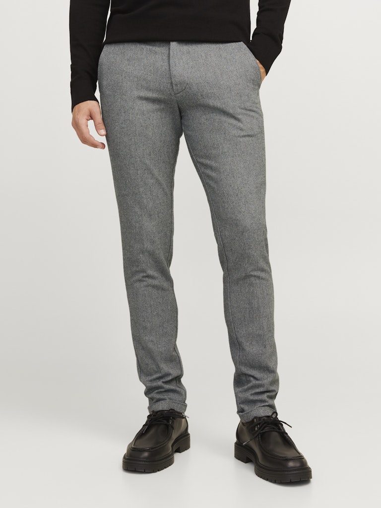 JACK & JONES JPSTMARCO JJHENRY CHINO SN Grey Melange/MELANGE Freizeithosen JACK & JONES