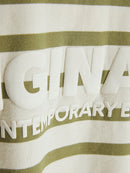 JACK & JONES JORISLINGTON TEE LS CREW NECK SN Cedar/ANTIQUE WHITE Freizeitshirts /-hemden JACK & JONES