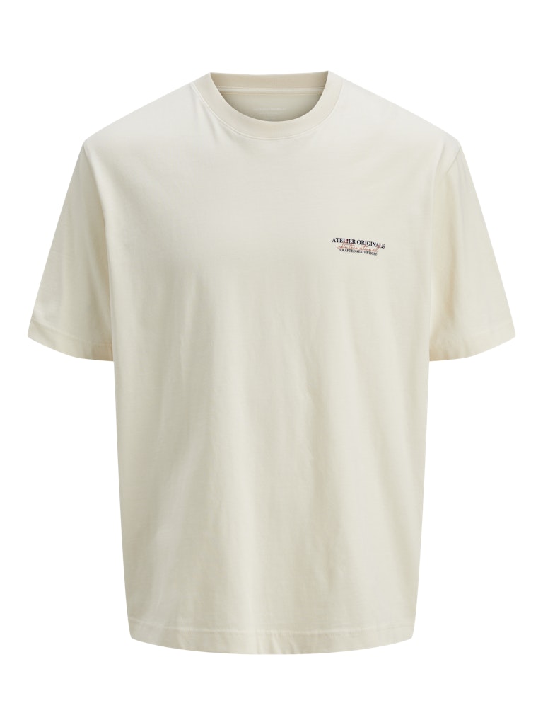 JACK & JONES JORISLINGTON TYPE TEE SS CREW NECK Antique White Freizeitshirts /-hemden JACK & JONES Antique White S