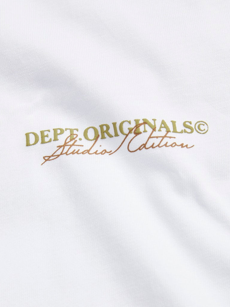 JACK & JONES JORISLINGTON TYPE TEE SS CREW NECK Antique White Freizeitshirts /-hemden JACK & JONES