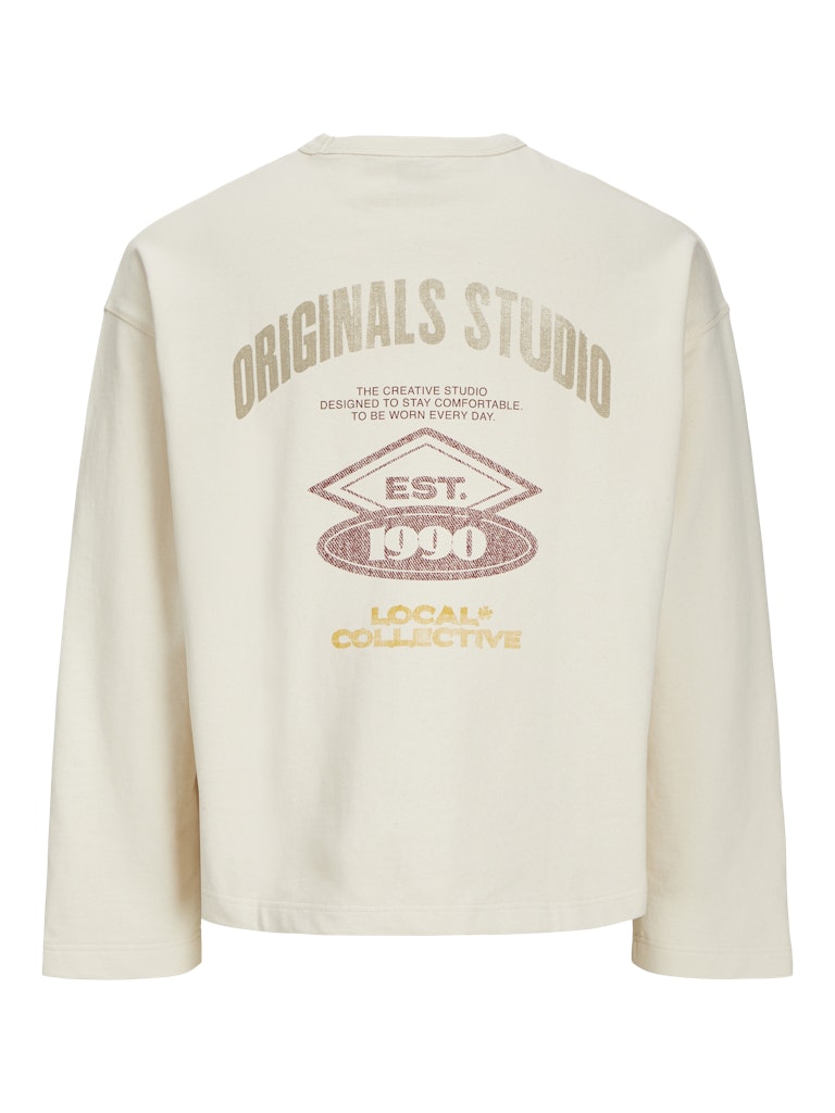 JACK & JONES JORRETIRO BACK SWEAT CREW NECK SE25 Black Freizeitpullover JACK & JONES