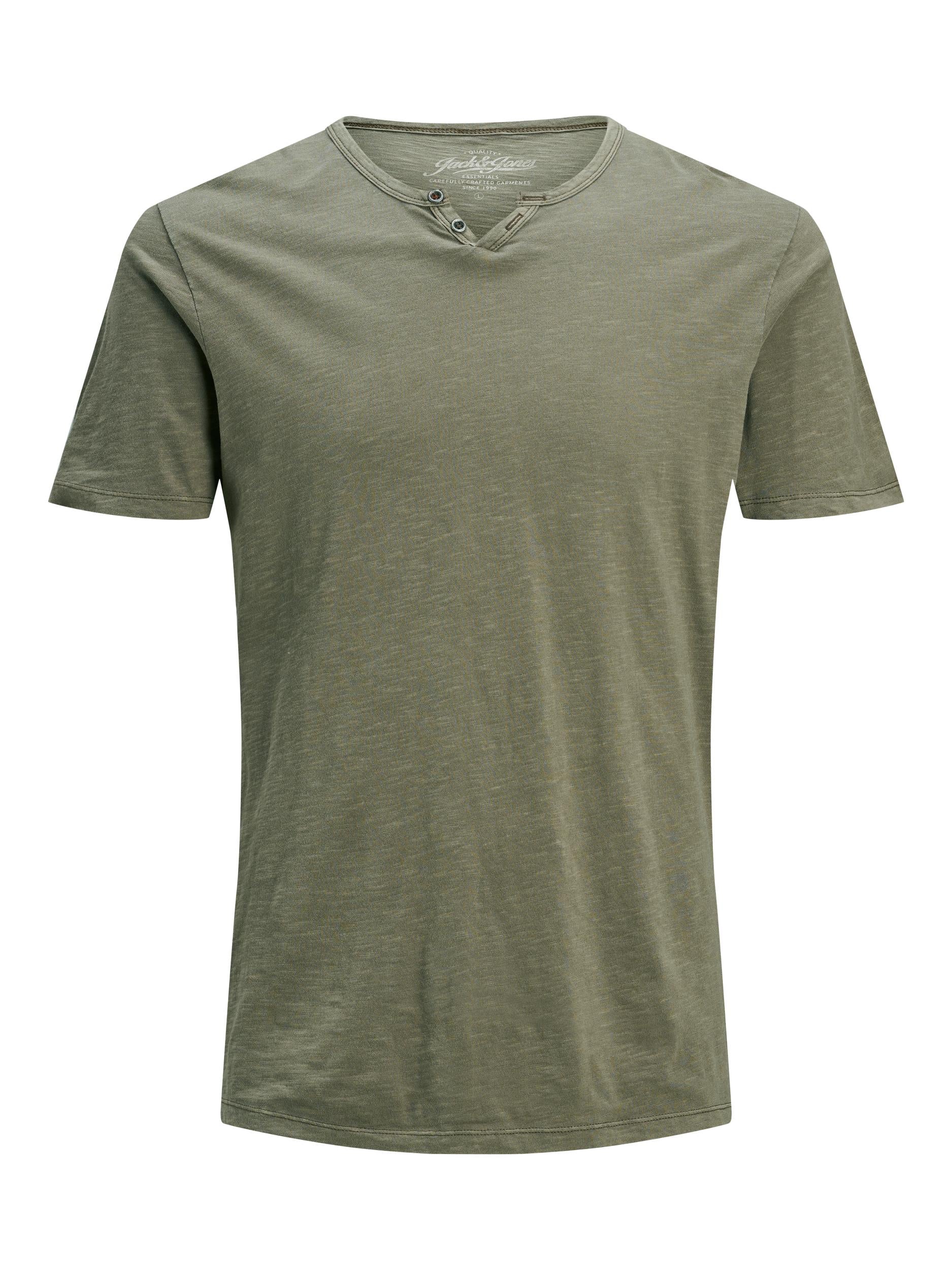 JACK & JONES Split Neck Tee NOS Freizeitshirts /-hemden JACK & JONES dusky green S