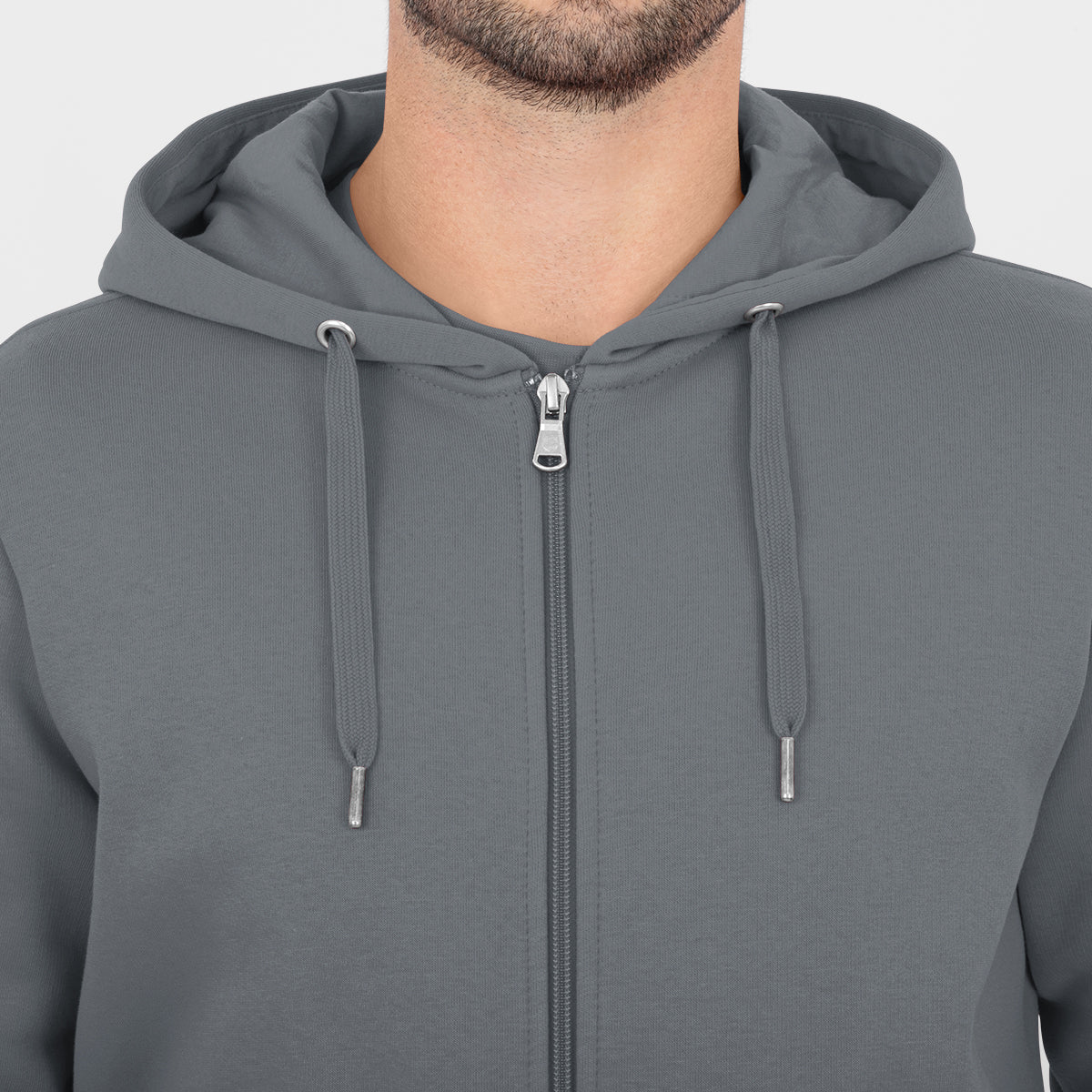 JAKO Kapuzenjacke Organic Fußballoberteile JAKO steingrau S