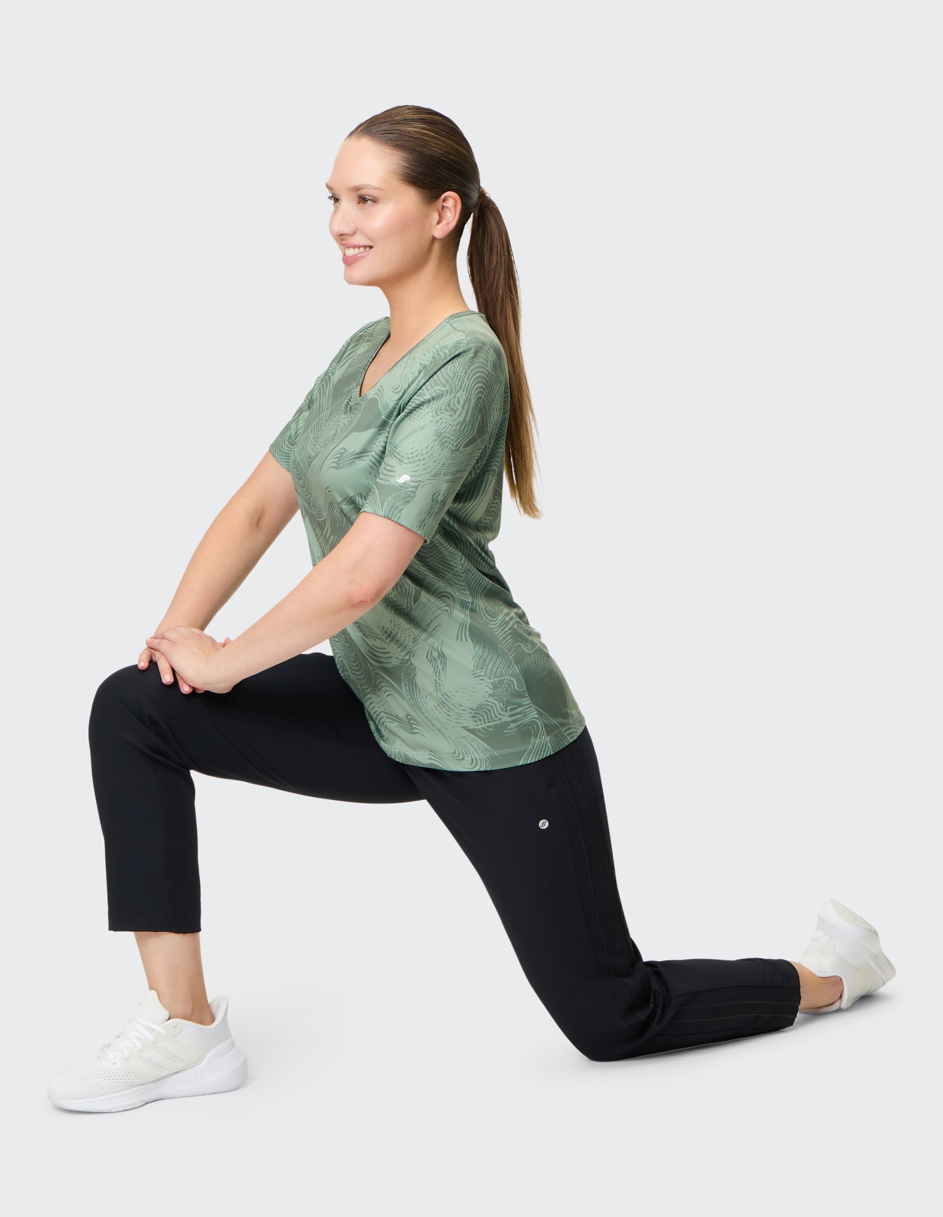 JOY SALLY T-Shirt misty sage print Freizeitshirts /-blusen JOY