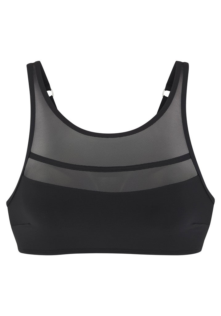 LASCANA Bustier-Top C/D Bikini LASCANA black 36C/D