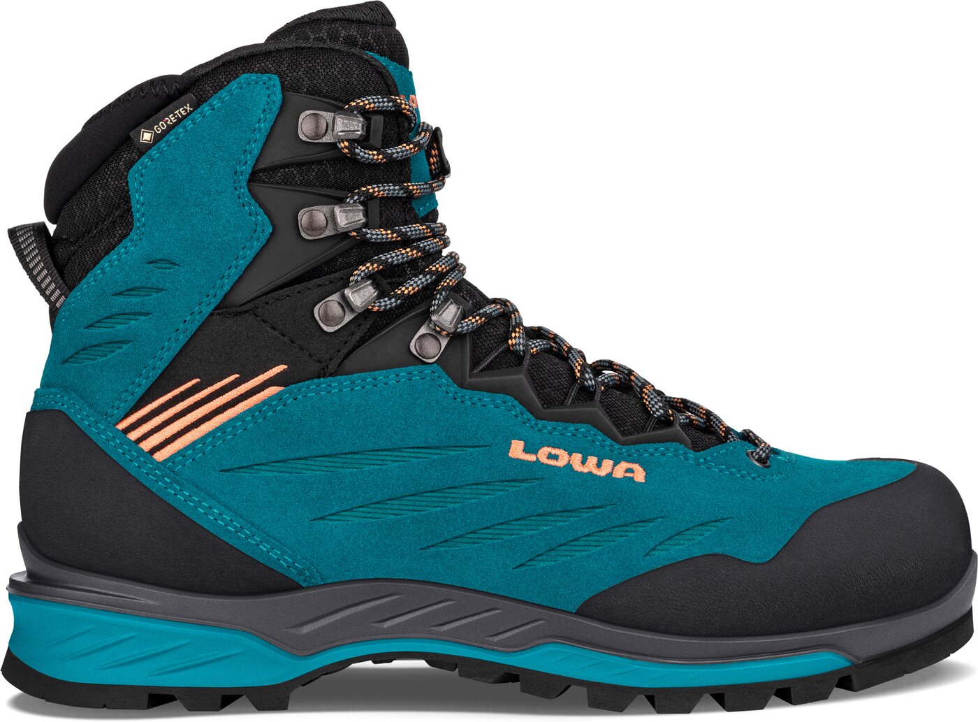 LOWA CADIN II GTX MID Ws Trekkingschuhe LOWA 6915 türkis/mandarine 41