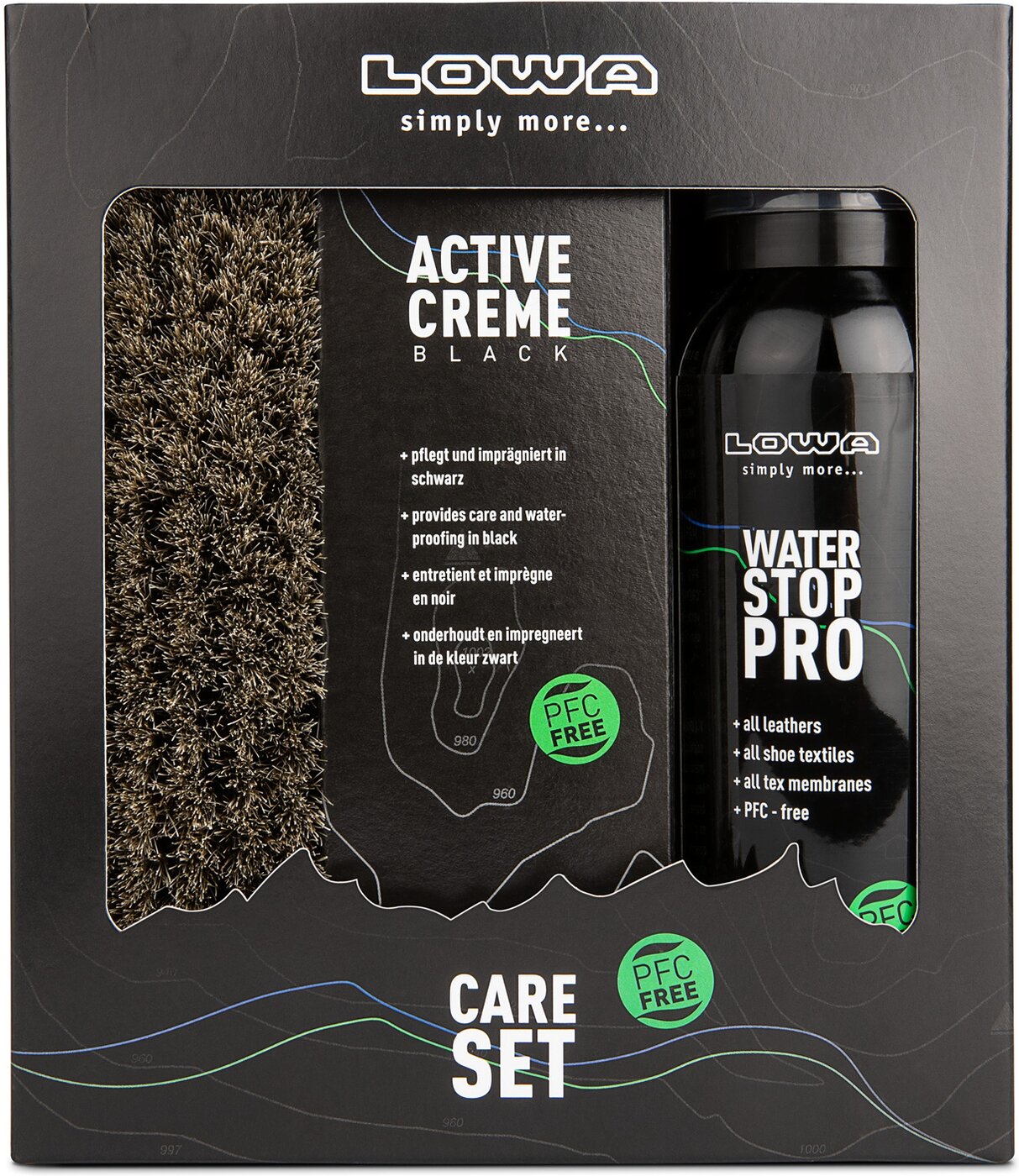 LOWA LOWA CARE SET BLACK Skizubehör LOWA 0111 OHNE FARBANGABE -