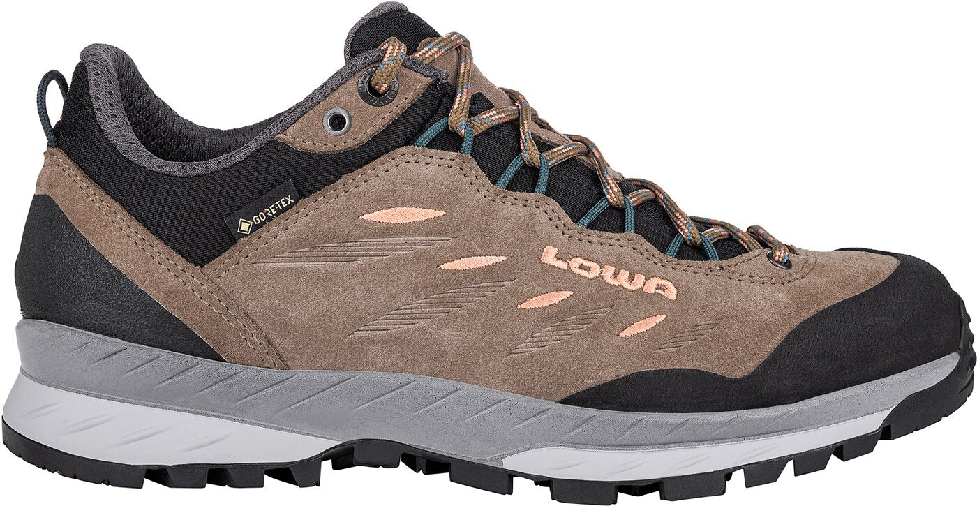 LOWA DELAGO GTX LO WS Trekkingschuhe LOWA 4327 CAMEL/PFIRSICH 38