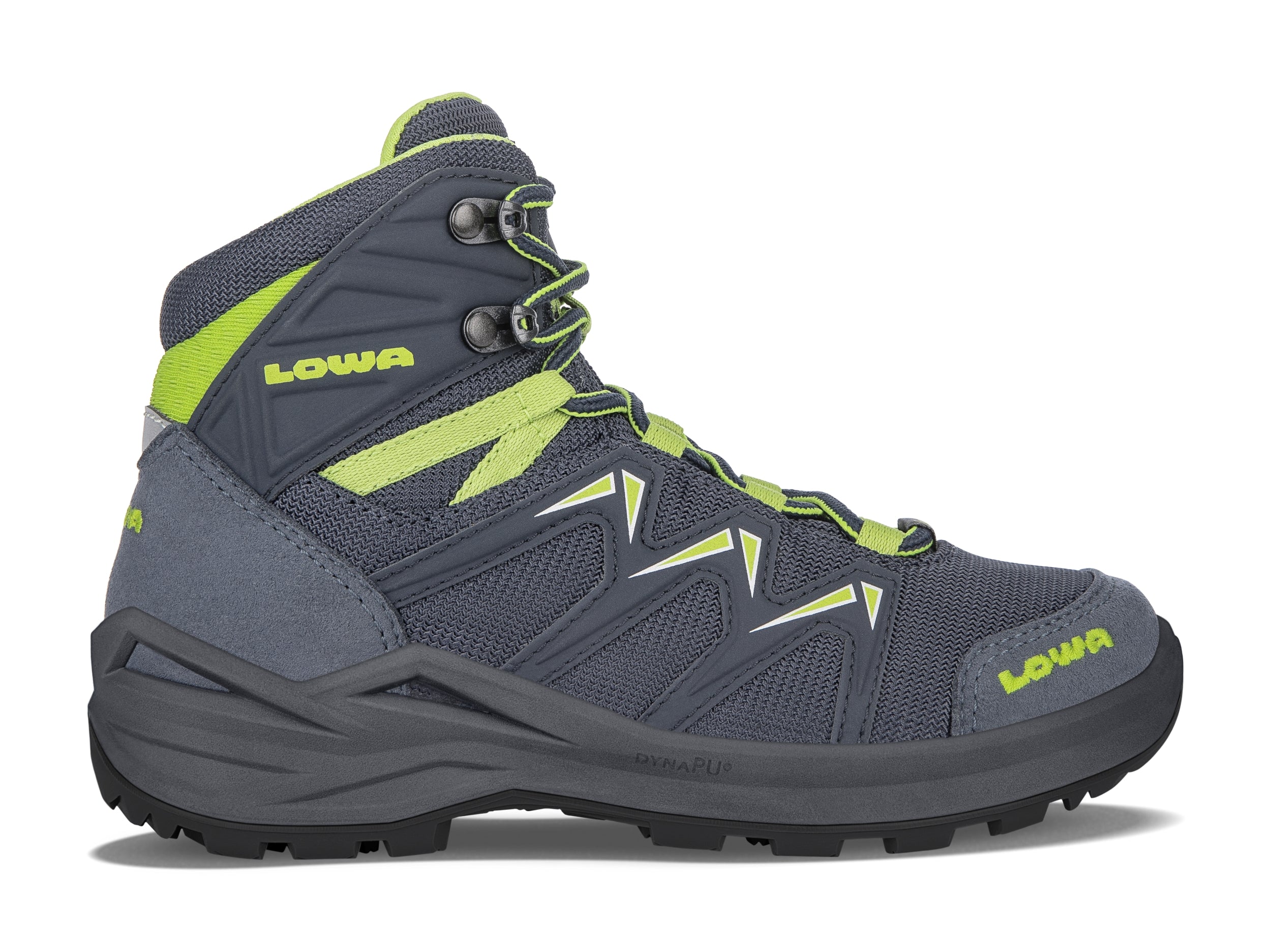 LOWA INNOX PRO GTX MID JUNIOR Trekkingschuhe LOWA 9701 STAHLBLAU/LIMONE 36