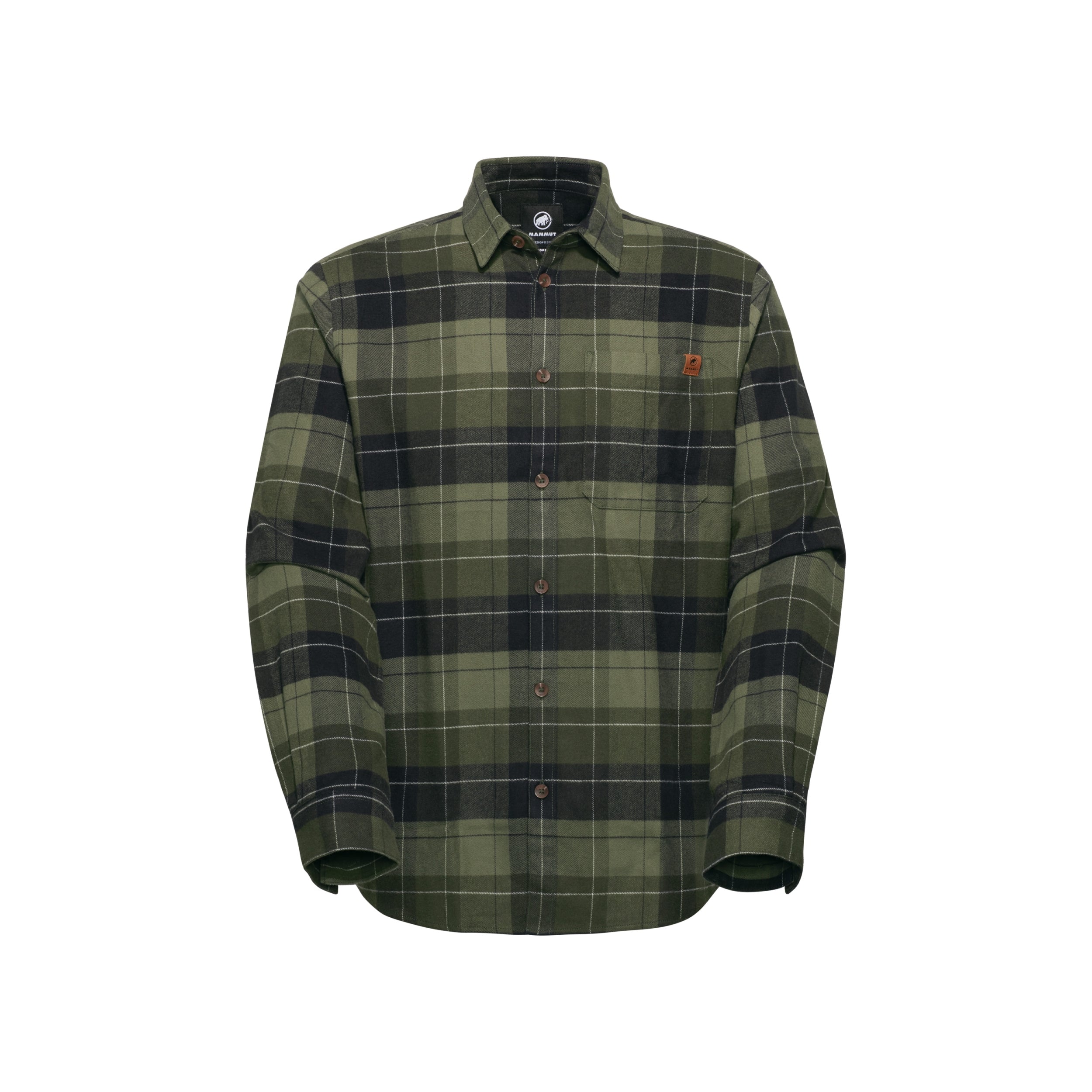 MAMMUT Trovat Longsleeve Shirt Men Wandershirts /-hemden MAMMUT marsh-black M