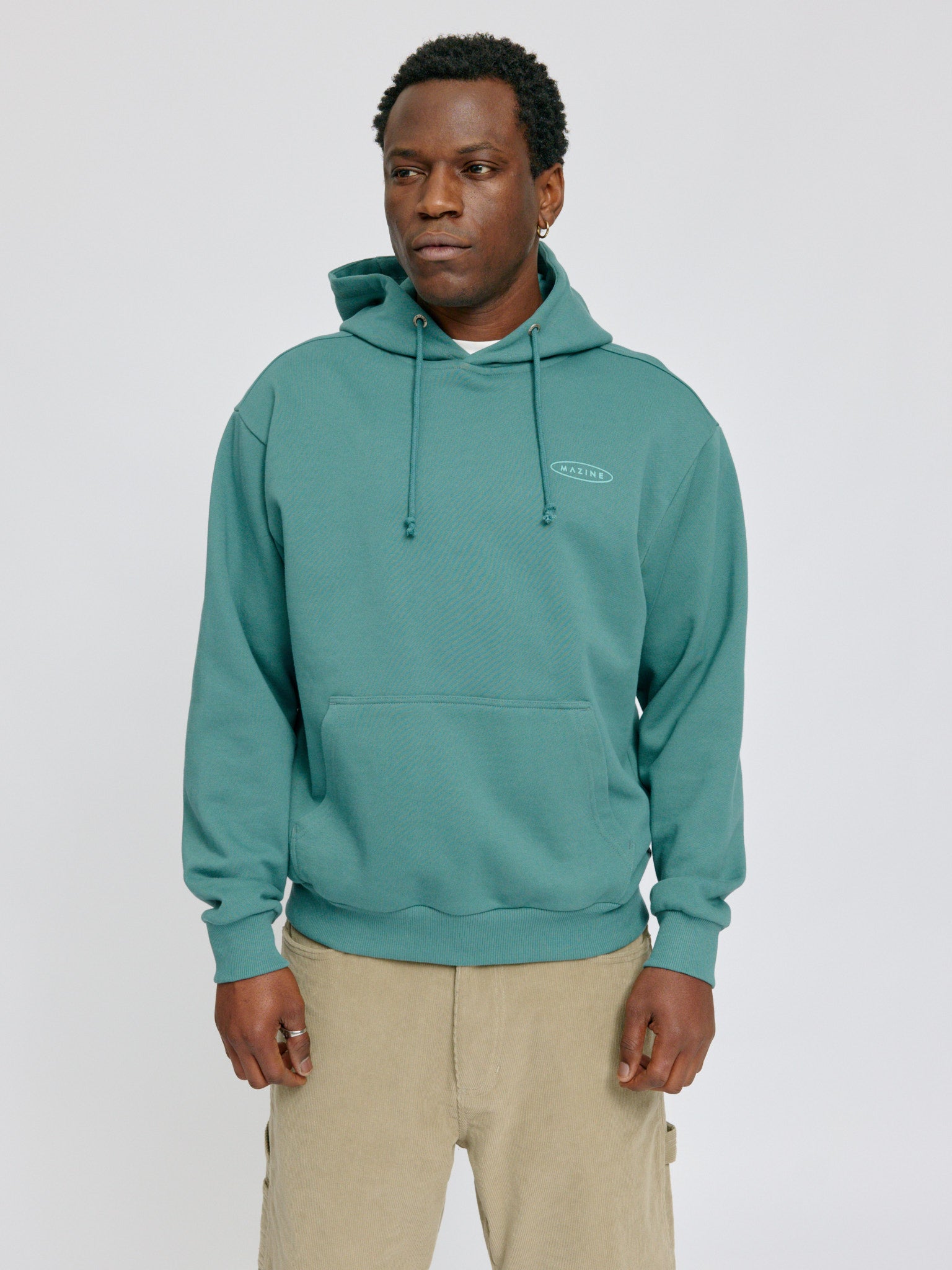 MAZINE Back Print Hoodie Freizeitpullover MAZINE 49 S