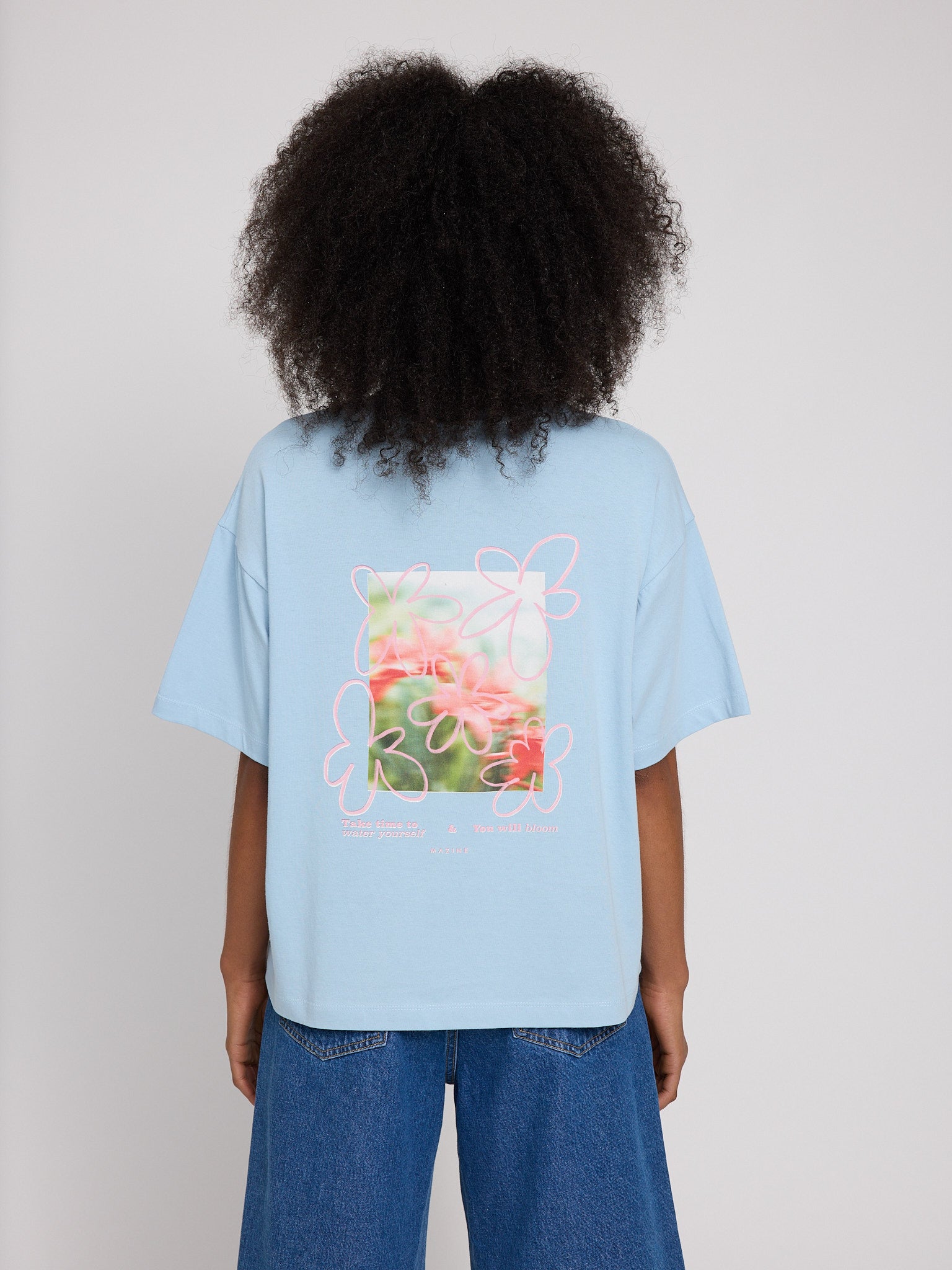 MAZINE Back Print T-Shirt Freizeitshirts /-blusen MAZINE