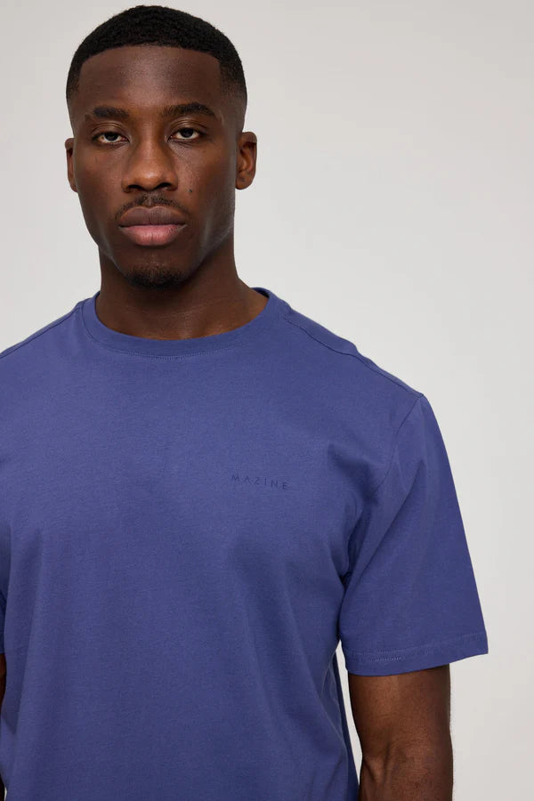 Mazine Basic T Organic Cotton Freizeitshirts /-hemden MAZINE iris blue S