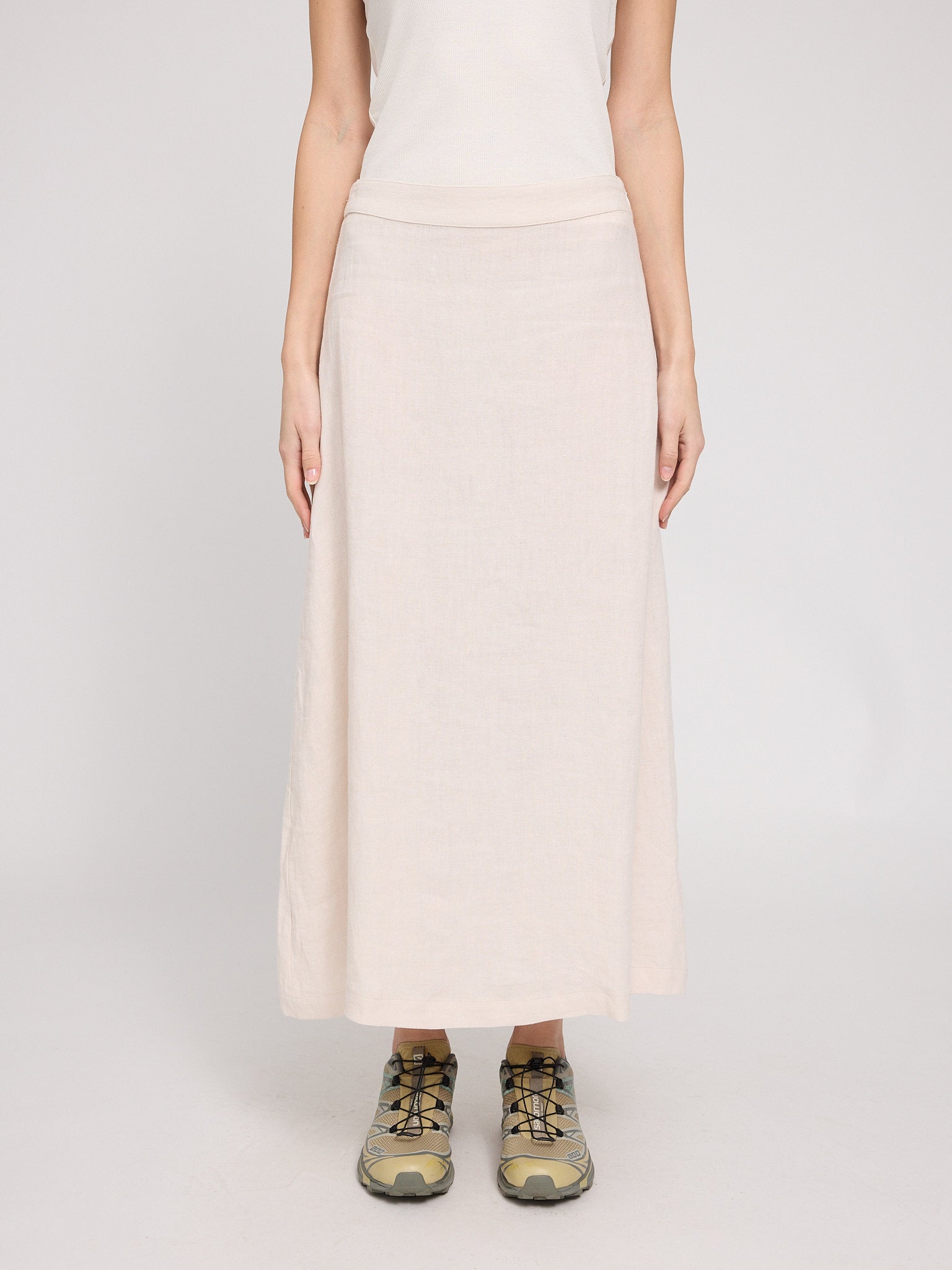 MAZINE Linen Midi Skirt Kleider & Röcke MAZINE 2 S