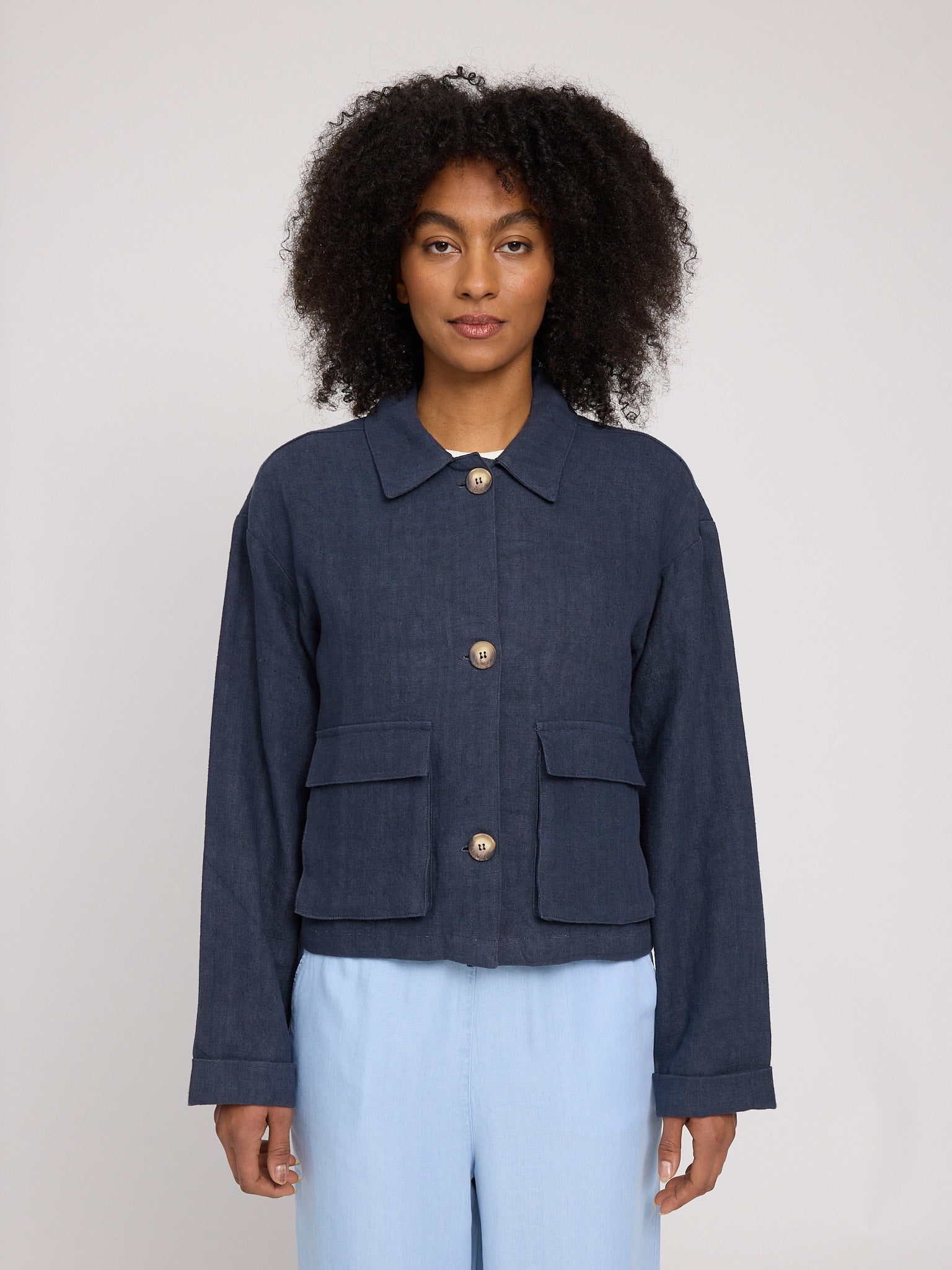 MAZINE Short Linen Jacket Freizeitjacken MAZINE 100 S