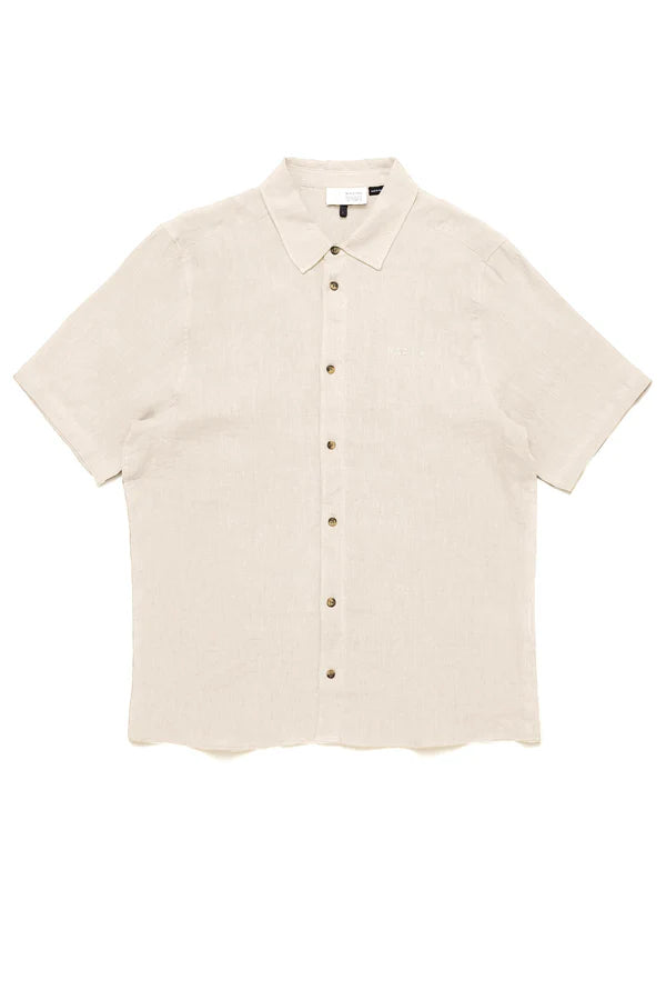 MAZINE Shortsleeve Linen Shirt Freizeitshirts /-hemden MAZINE infinity teel S