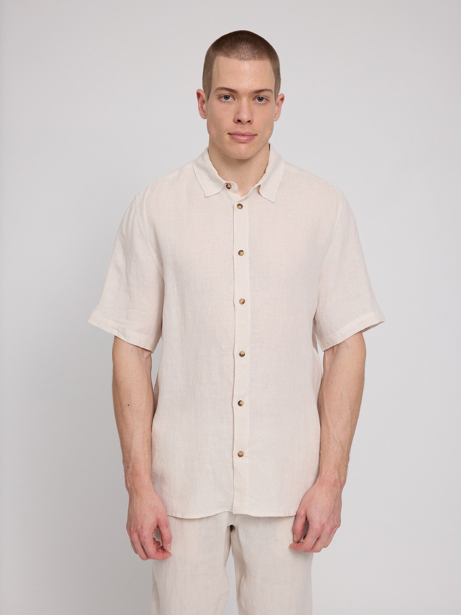 MAZINE Shortsleeve Linen Shirt Freizeitshirts /-hemden MAZINE
