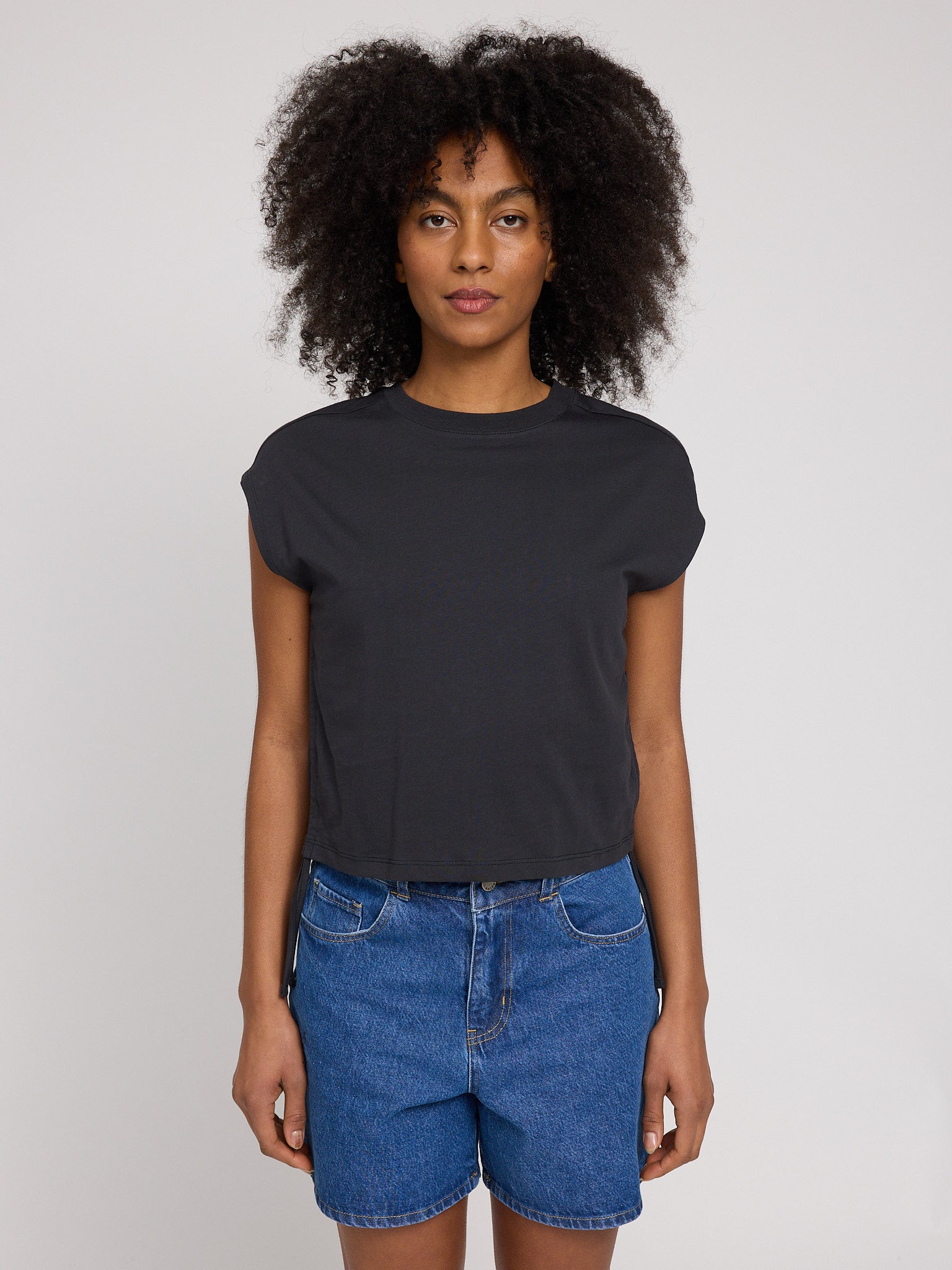 MAZINE Tie Detail T-Shirt Freizeitshirts /-blusen MAZINE 47 XS