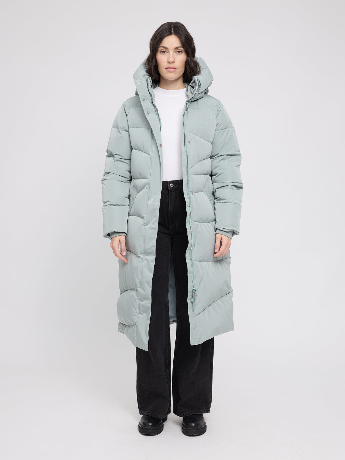 MAZINE Waves Quilt Puffer Coat