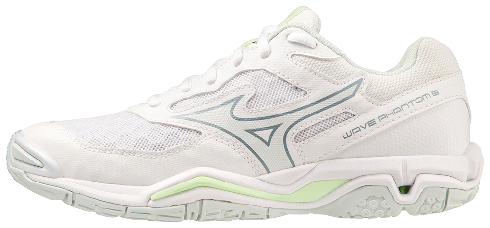 MIZUNO WAVE PHANTOM 3(W) Hallensportschuhe MIZUNO 35 Whte/GRidge/PatinaGreen 37