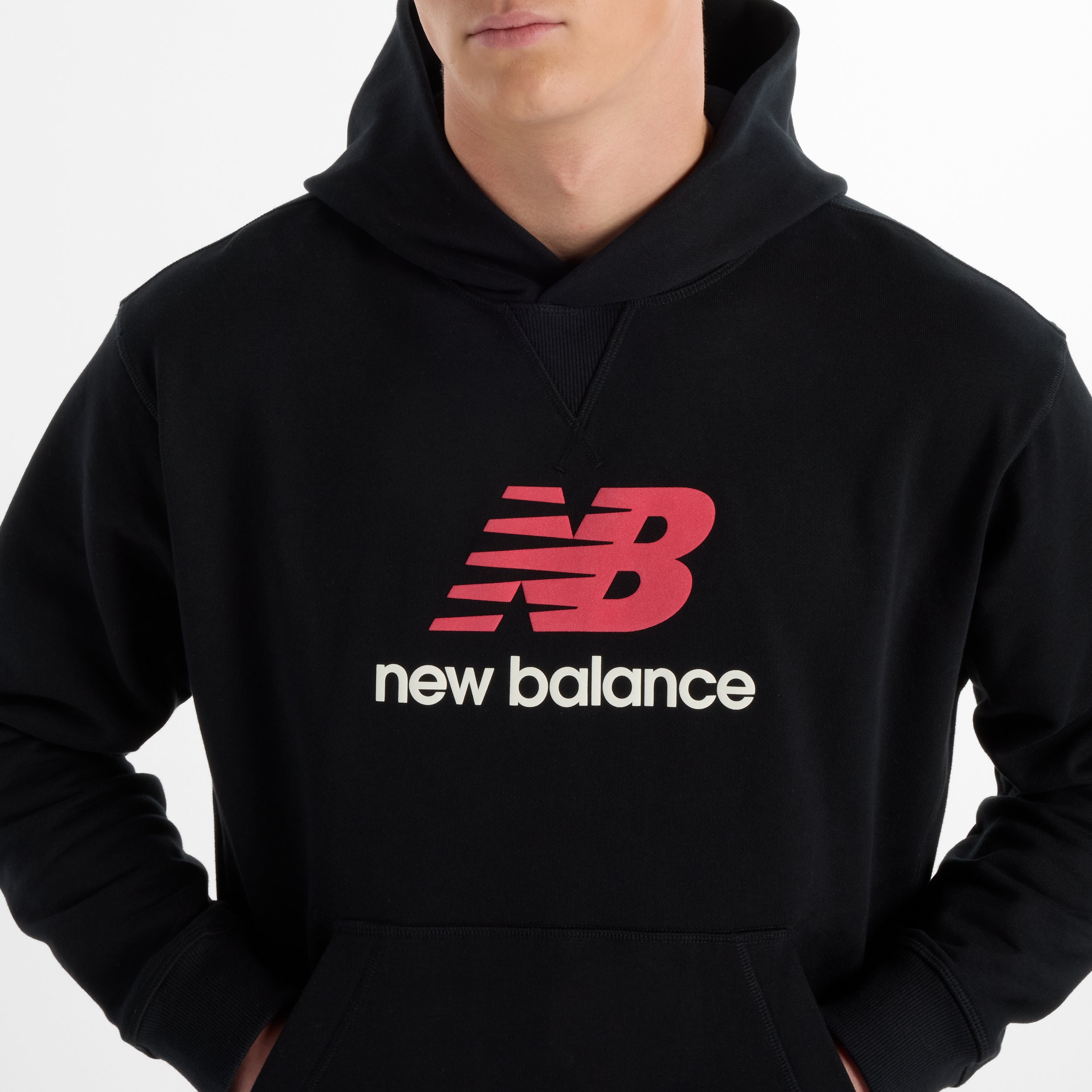 NEW BALANCE Athletics French Terry Logo Hoodie Fußballoberteile NEW BALANCE
