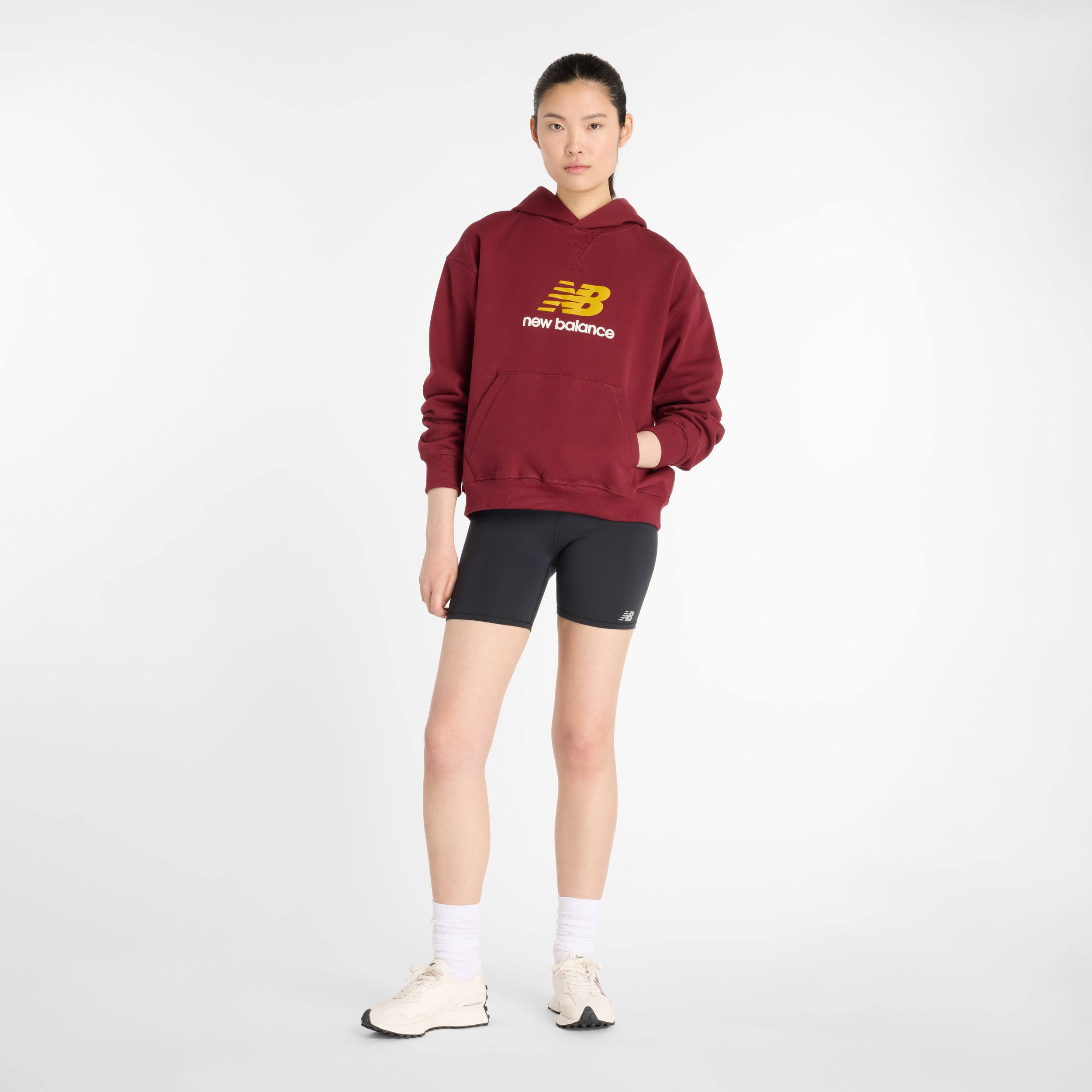 NEW BALANCE Athletics French Terry Logo Hoodie Freizeitpullover NEW BALANCE MHB XS