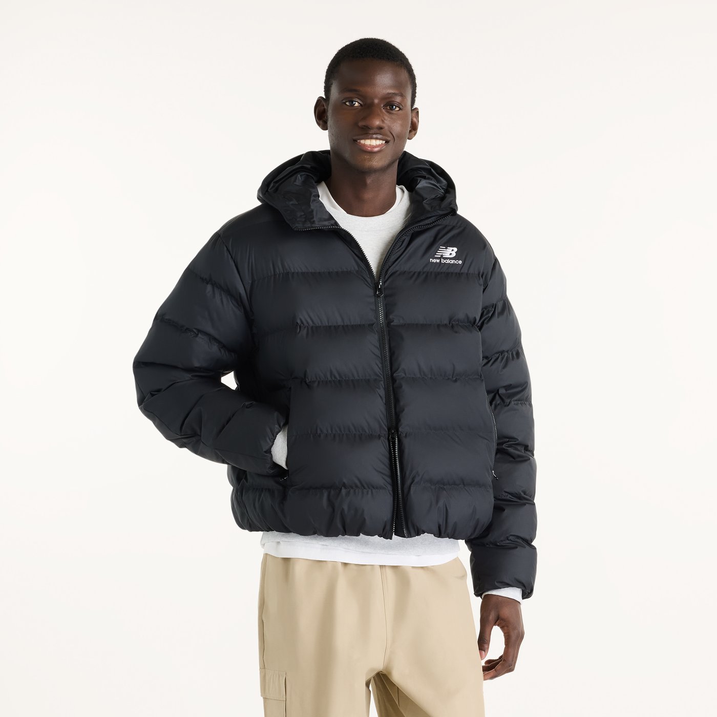 NEW BALANCE Boston Puffer Jacket Freizeitjacken NEW BALANCE Black S