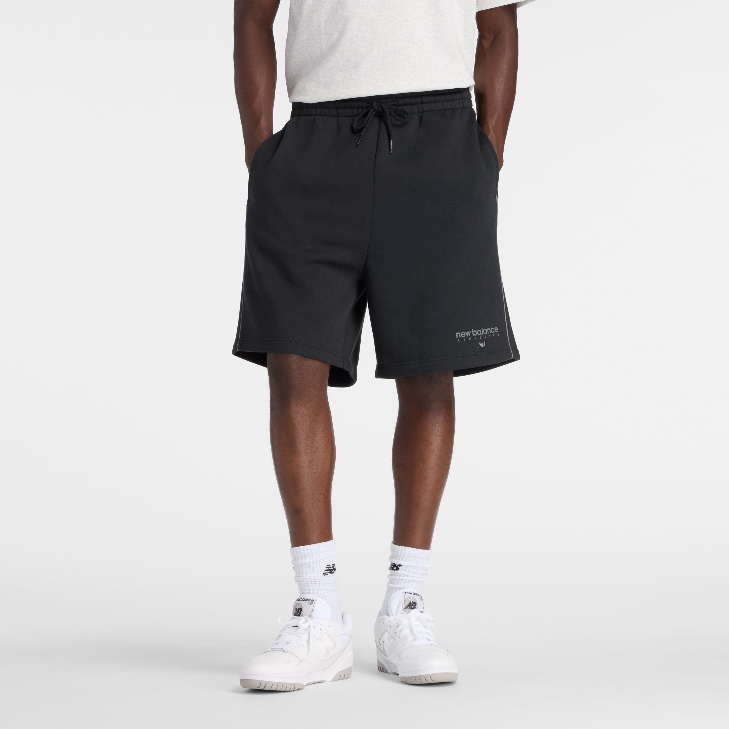NEW BALANCE Mens Lifestyle Short Freizeithosen NEW BALANCE Black BK S