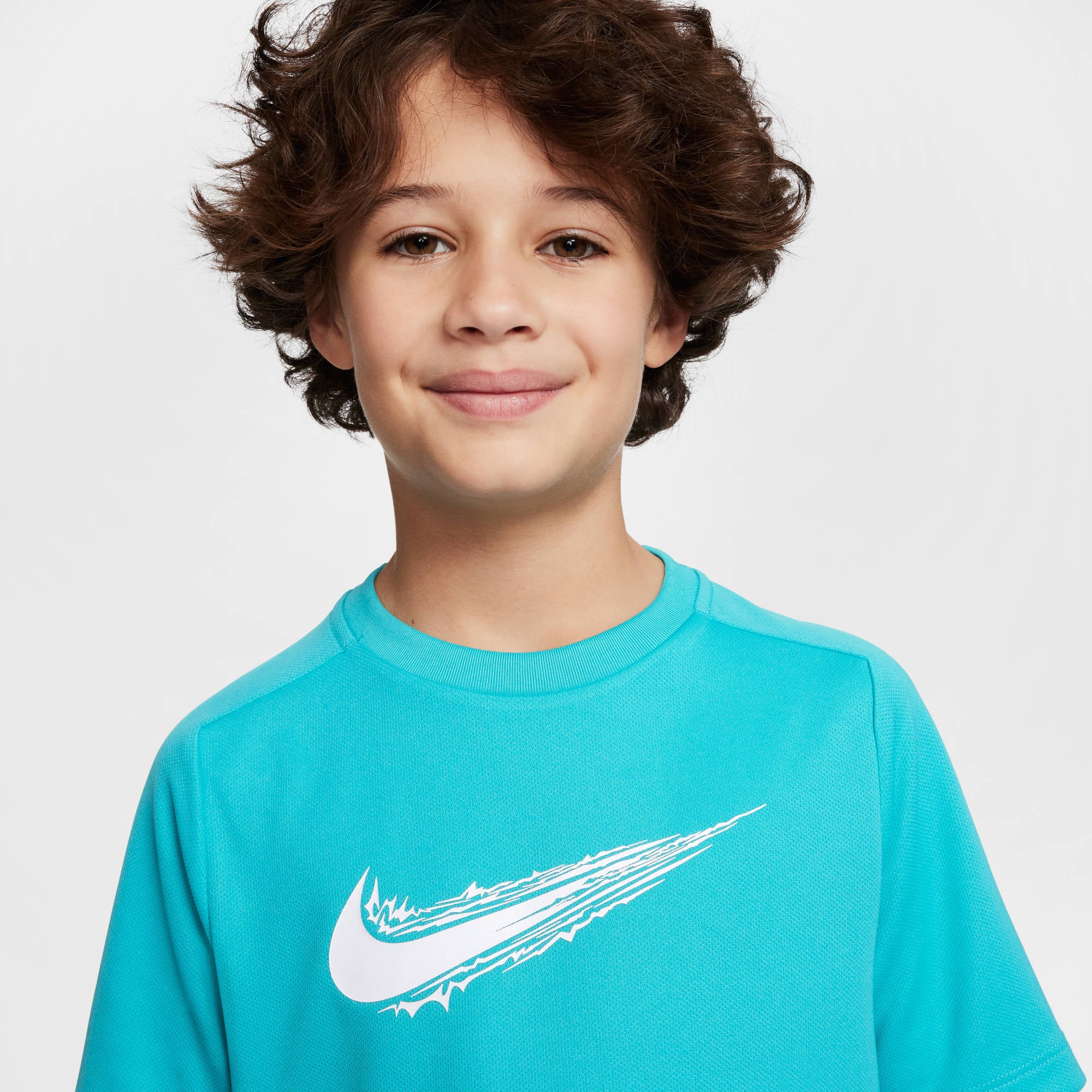 NIKE B NK DF MULTI SS TOP HBR 345 DUSTY CACTUS/WHITE NIKE